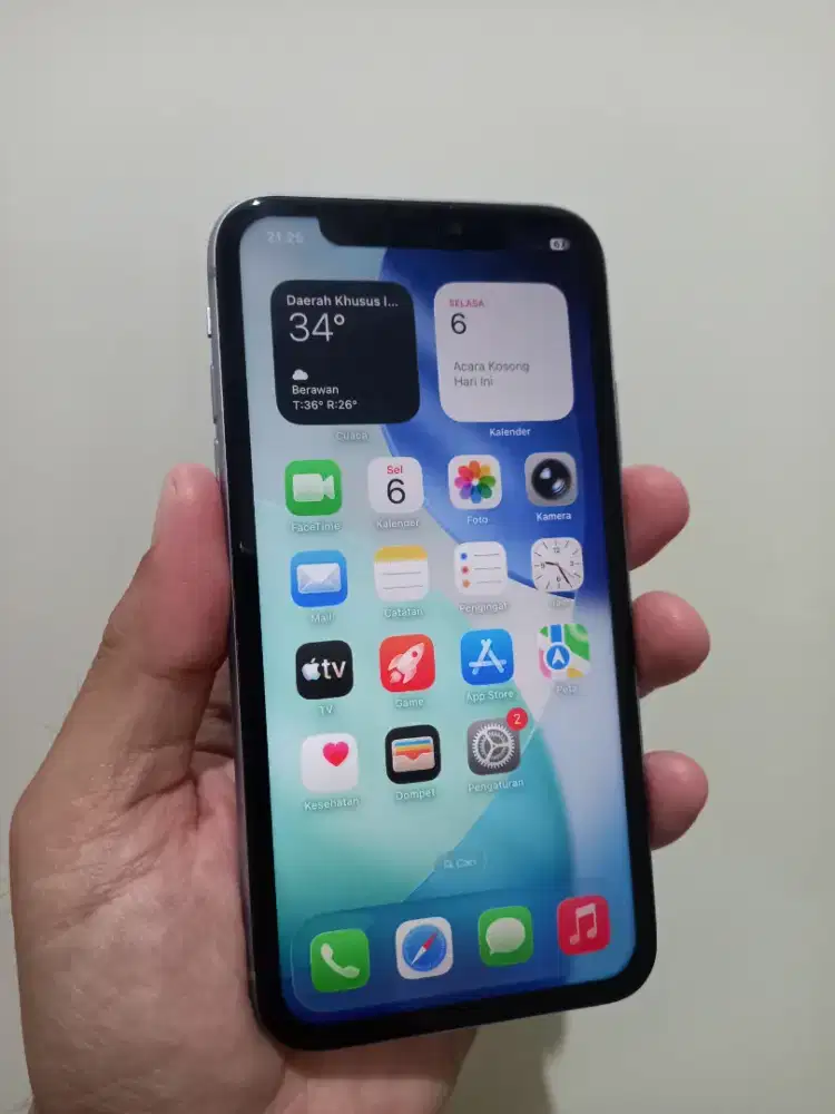 IPhone 11 Purple 64Gb Fullset ex inter ada minus dibaca