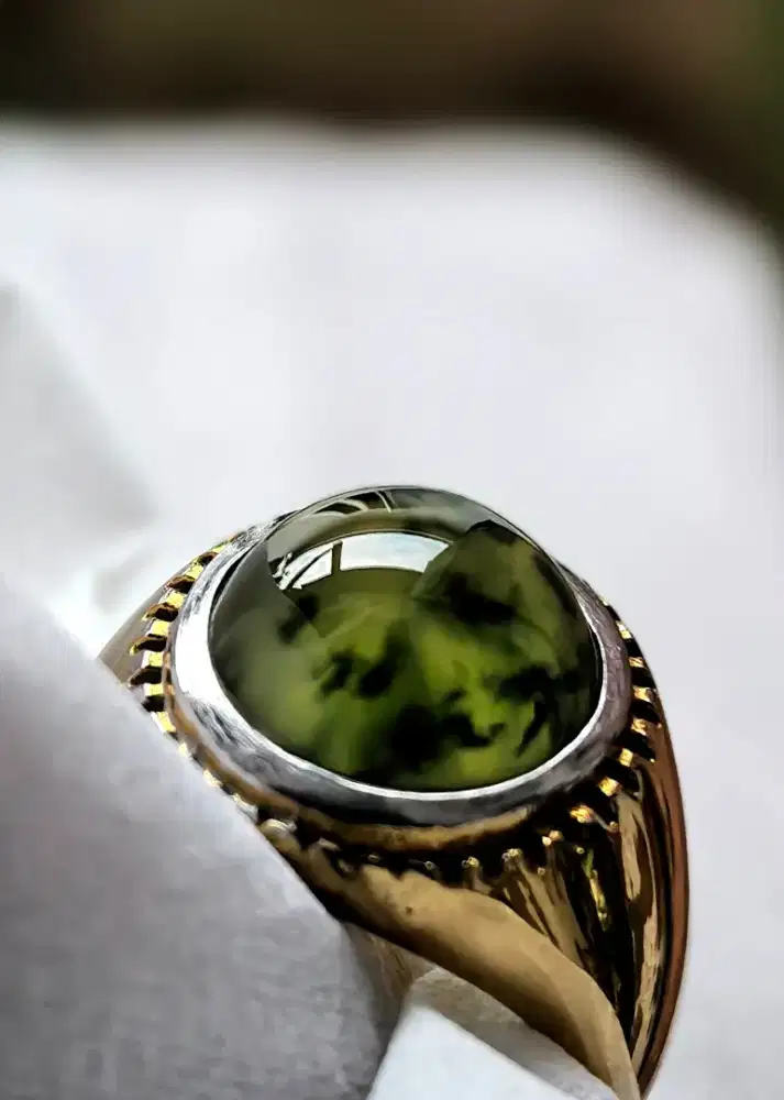 Batu lumut totol super bening crystal
