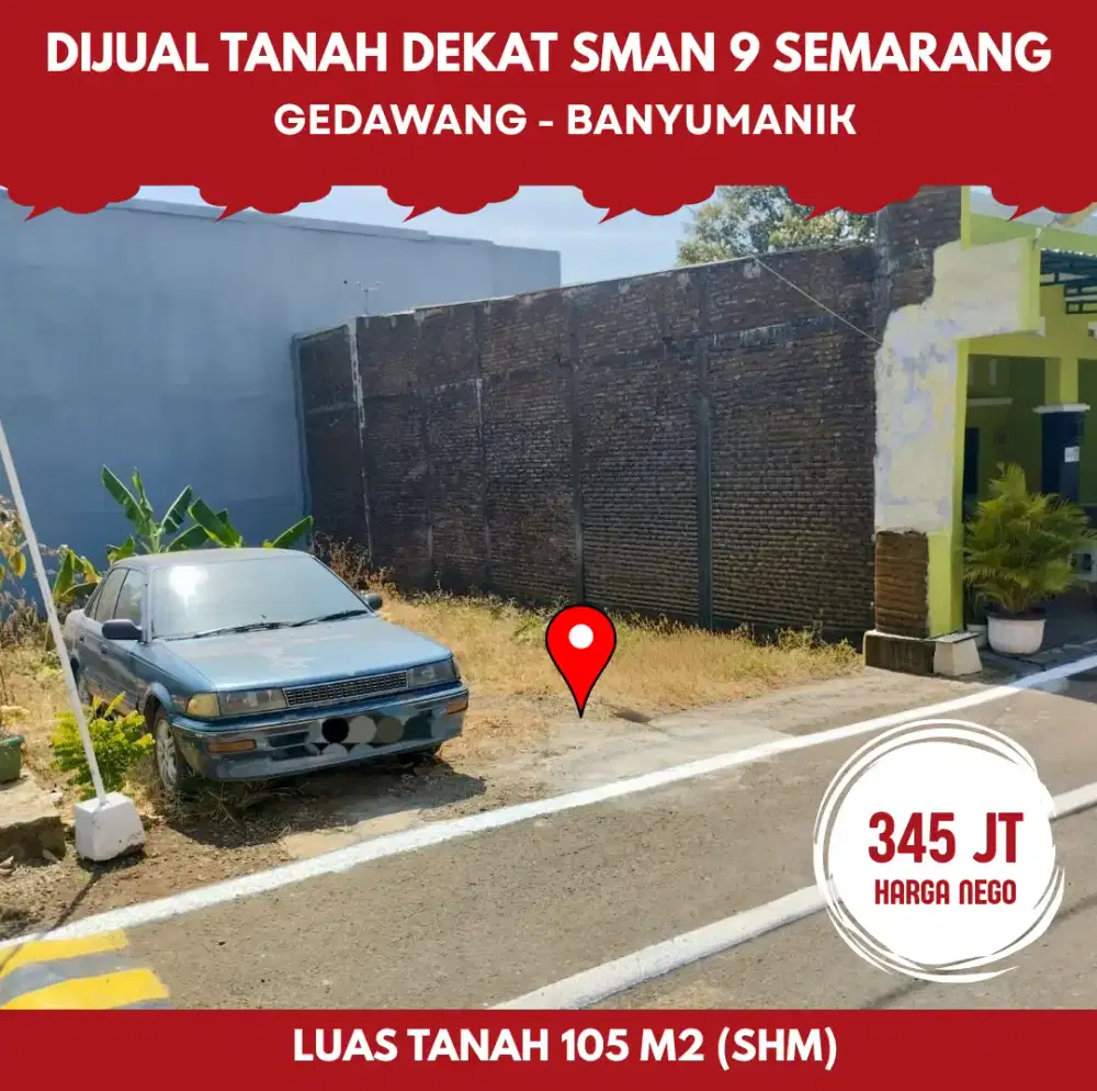 Tanah Murah Banyumanik Dekat SMAN 9