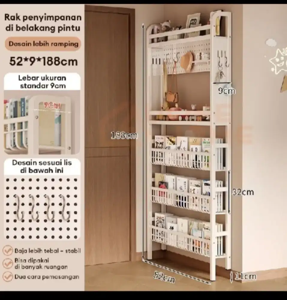 Rak belakang pintu serbaguna