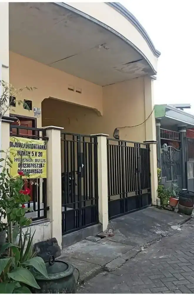Di kontrakan atau di jual