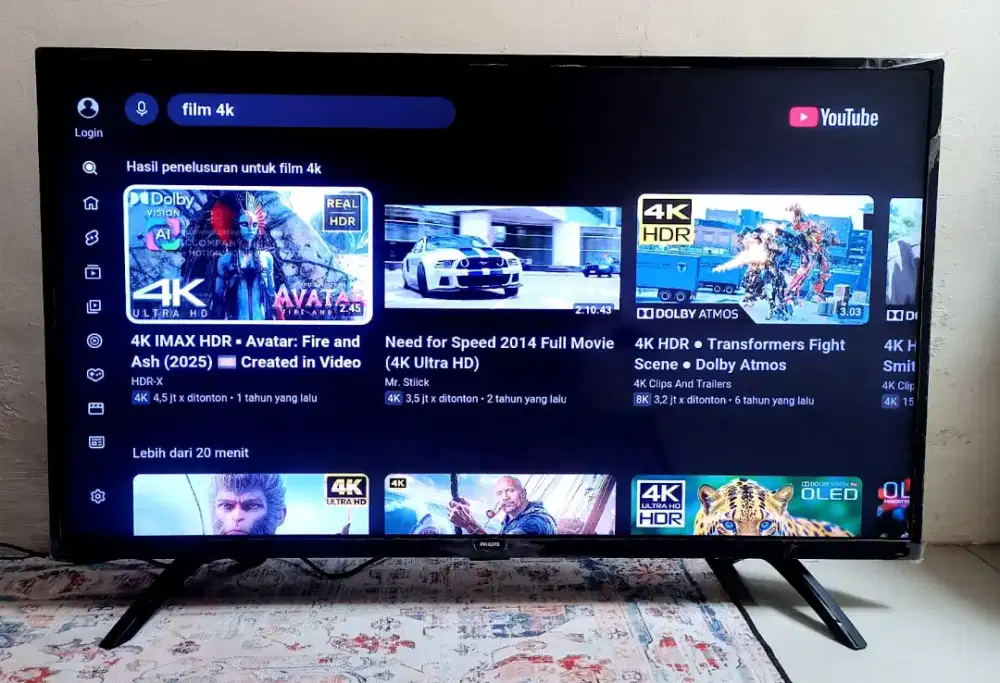 TV led philips smart TV ukuran 40inc