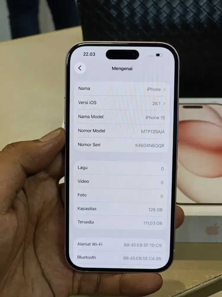 IPHONE 15 128 PINK RESMI BLIBLI