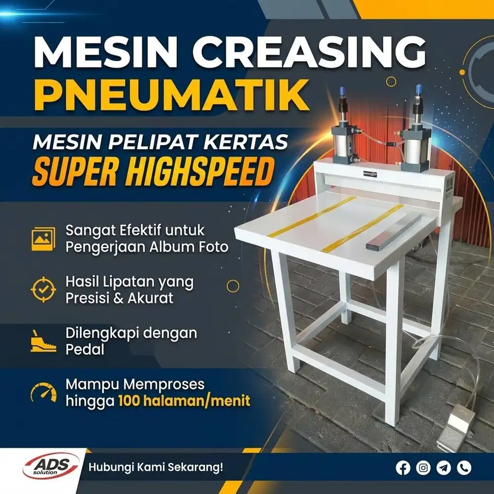 MESIN CREASING PNEUMATIK / MESIN PELIPAT KERTAS SUPER HIGHSPEED
