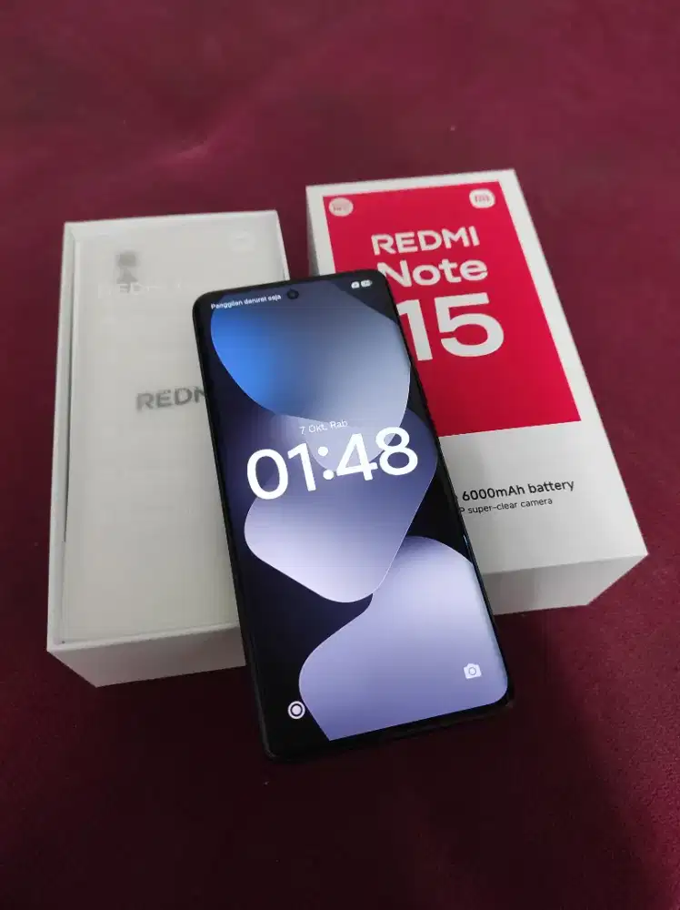 Redmi note 15 6+2/128 baru 2bln like new,garansi panjang no minus