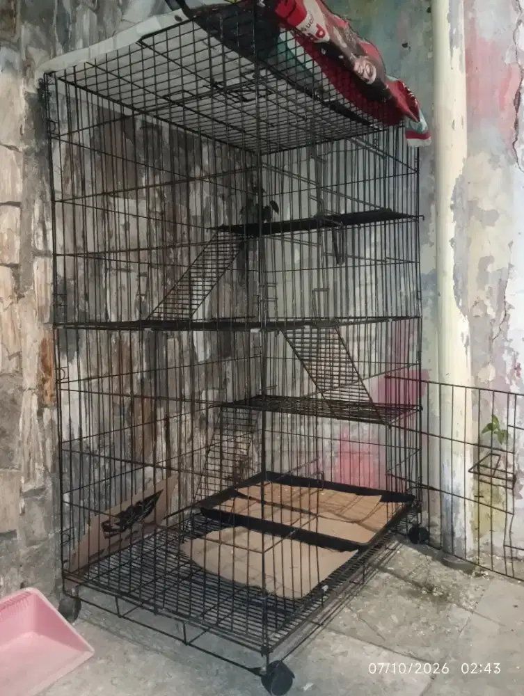 Kandang Kucing 3 tingkat