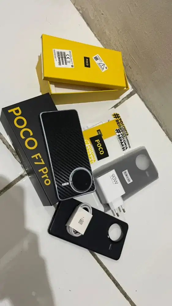 poco f7 pro 12 + 512gb silver super mulus fullset