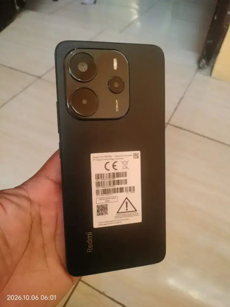 Xiaomi Redmi Note 14 ram 8/256gb sidik jari di layar
