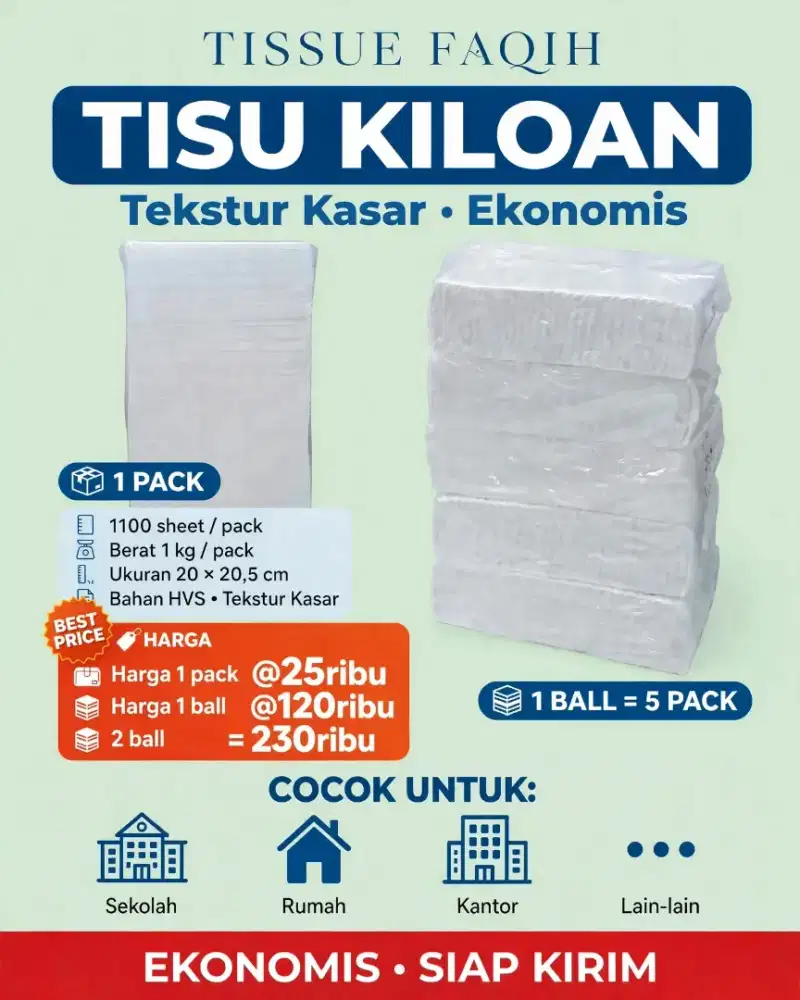 Tisu hvs 1kilogram
