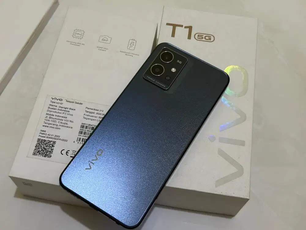 Vivo T1 5g 8/256 normal segel