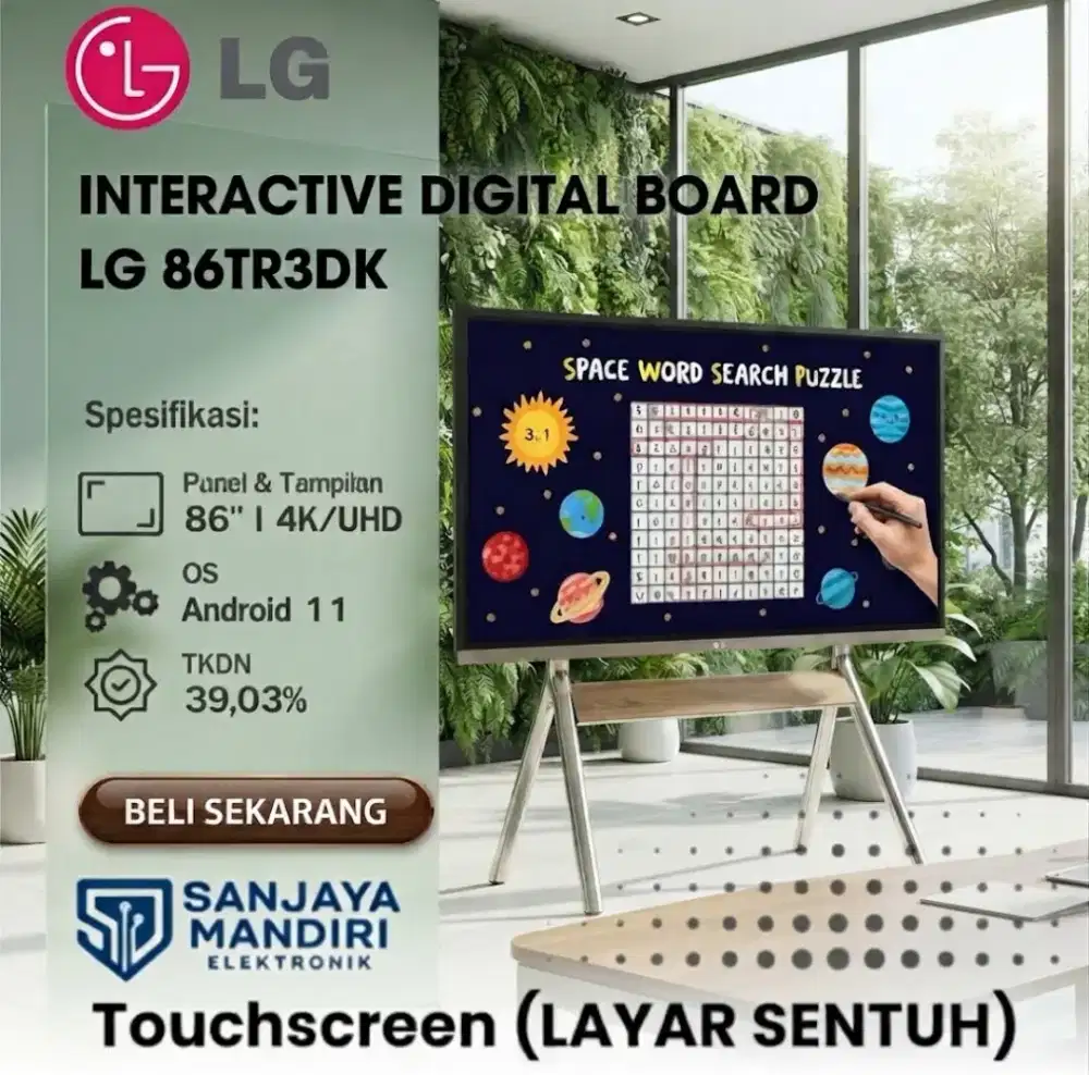 TERMURAH! LG 86TR3DK-B Digital Signage 86 4K UHD Layar Sentuh HDMI
