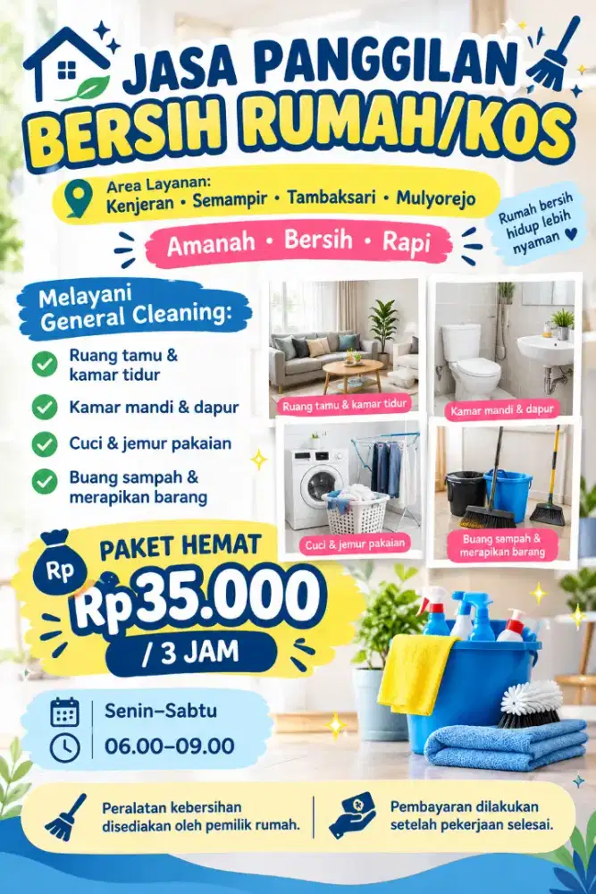 Jasa Panggilan Rumah & Kos Surabaya