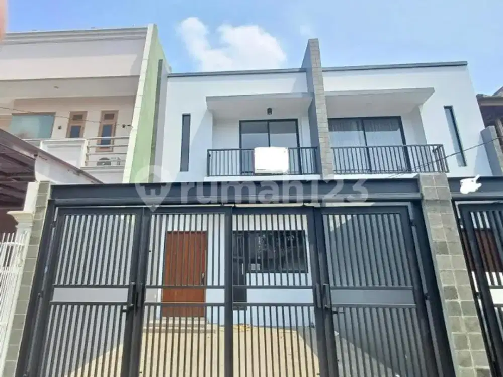 Rumah 2 Lantai Modern Minimalis Kav Dki, Meruya, Jakarta Barat