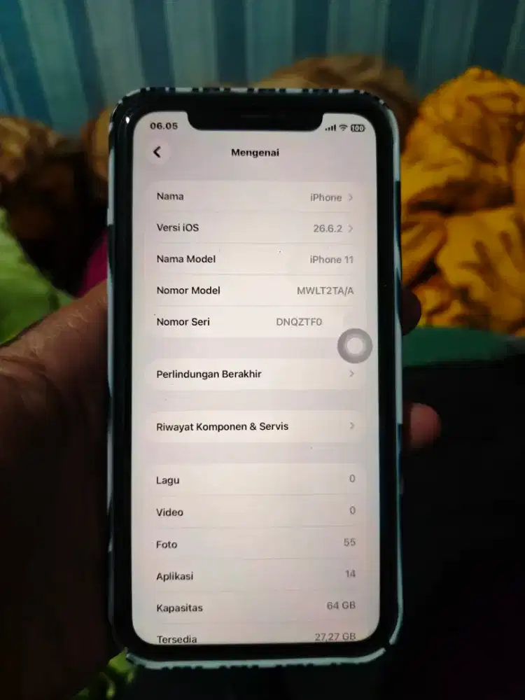 iphone 11 64 gb ex inter hitam