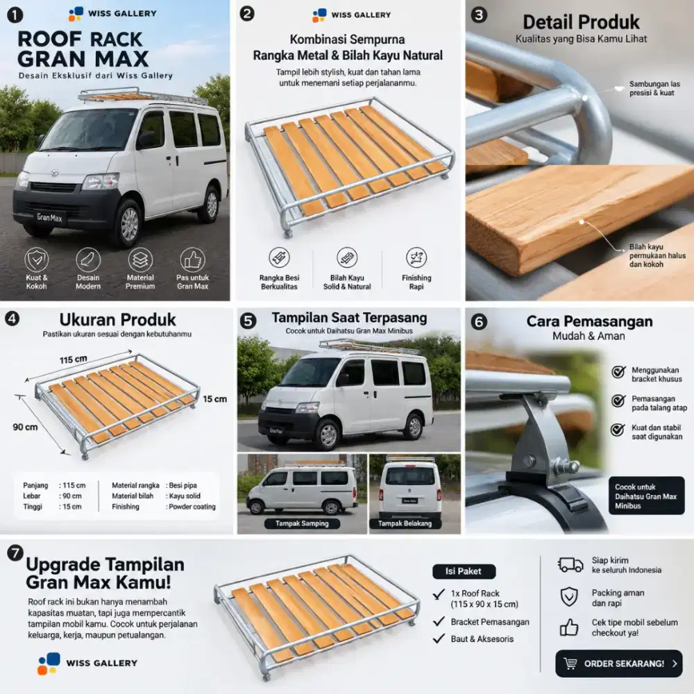 Roof rack classic/roof rack custom/roof rack mobil/roof rack bandung