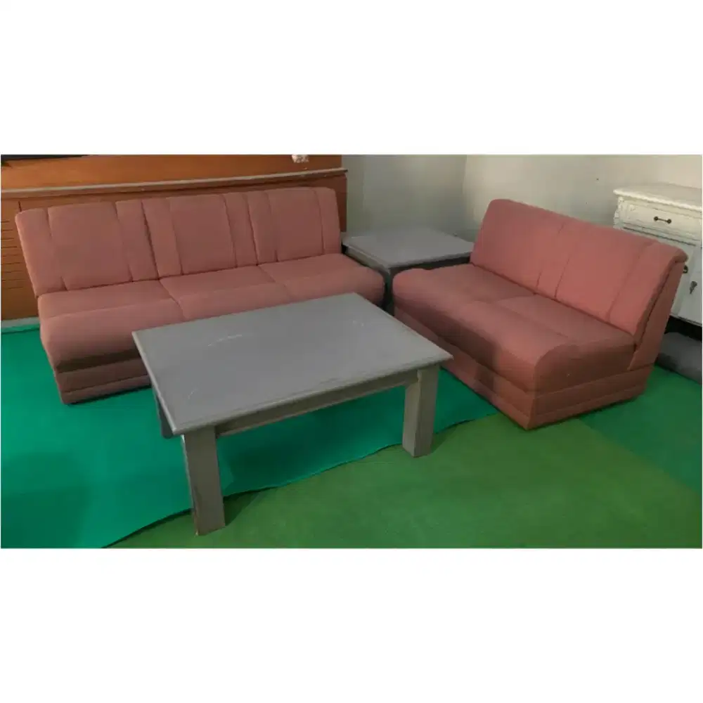 Ready Sofa Ruang Tamu Kondisi Bekas Ex Kantor Bank Sofa Murah 1 Set