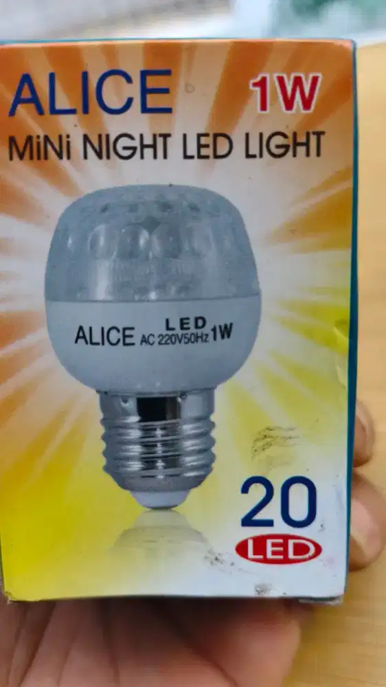 Lampu warna merah 1 watt