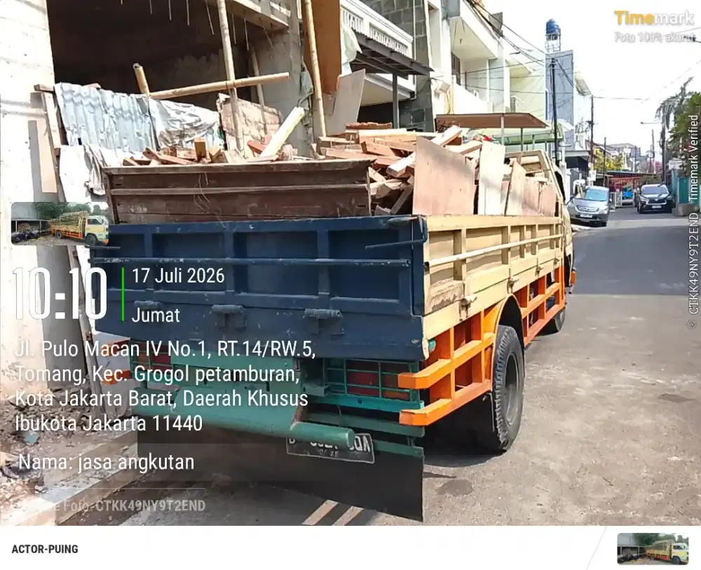 Jasa buang sampah puing pengurugan dan pindahan lainyah dll