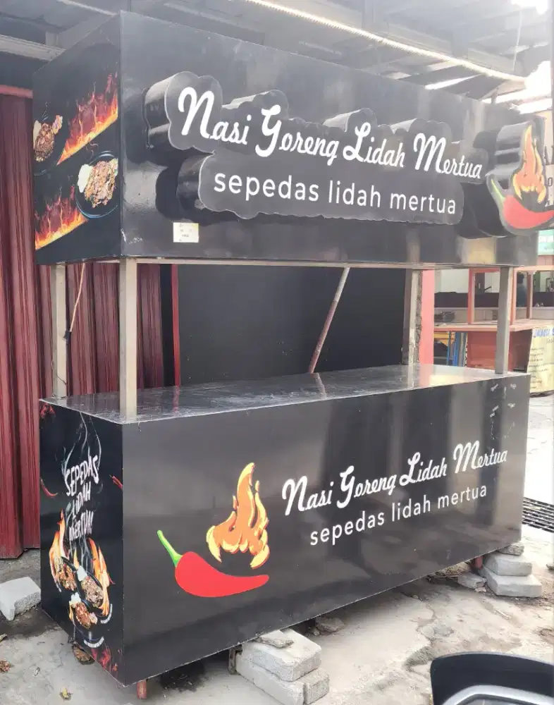 DIJUAL GEROBAK BEKAS USAHA NASI GORENG ALA TURKI