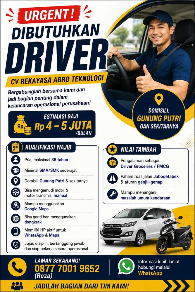 Loker Driver Logistik
