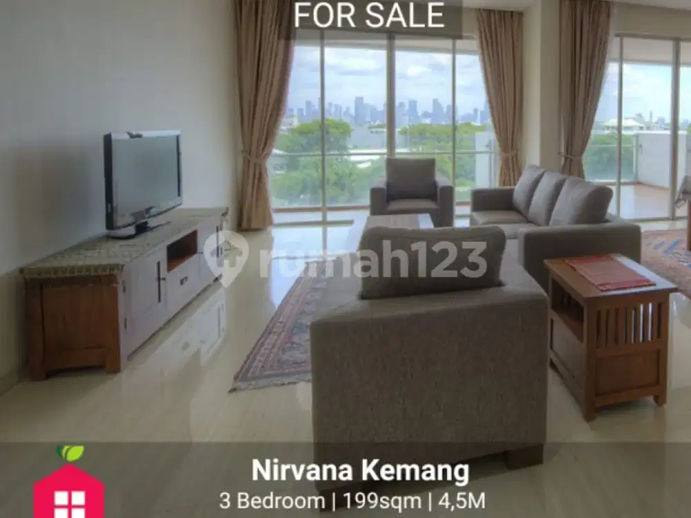 For Sale And Apartment Nirvana Kemang 3Bedroom
