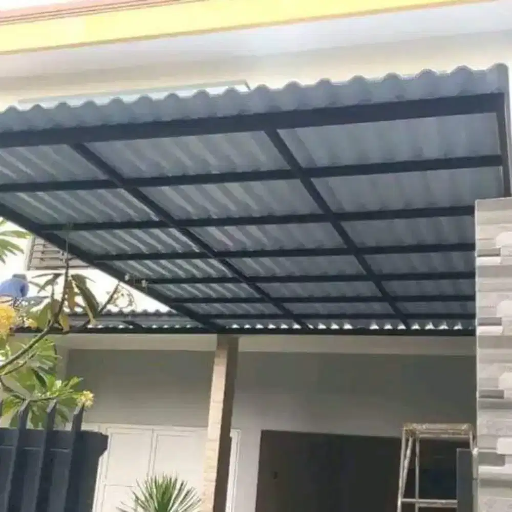Kanopi besi minimalis