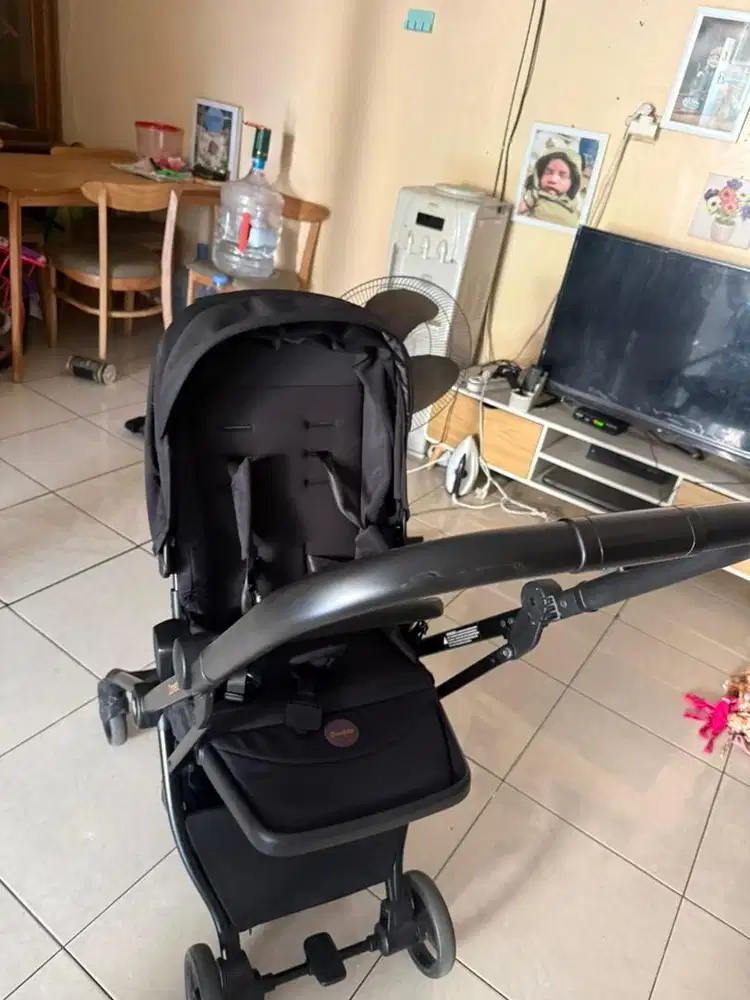 preloved stroller cocolatte convertz kereta dorong bayi 2 arah black