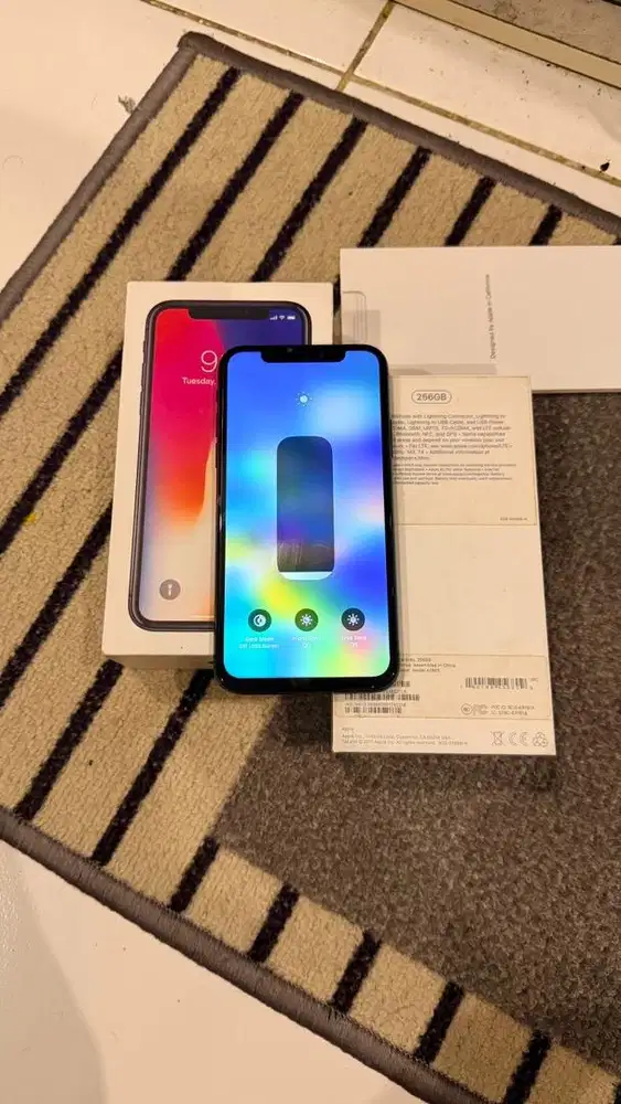 Iphone X Grey 256GB Terdaftar Lengkap