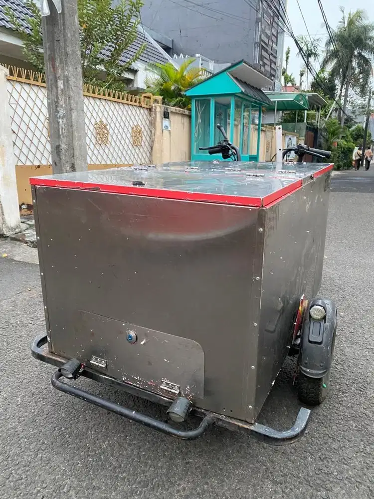 Gerobak kopi sepeda listrik / kopi listrik / gerobak sepeda listrik