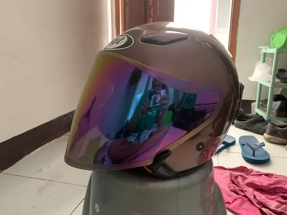 Helm Kyt Dj Maru purple ori