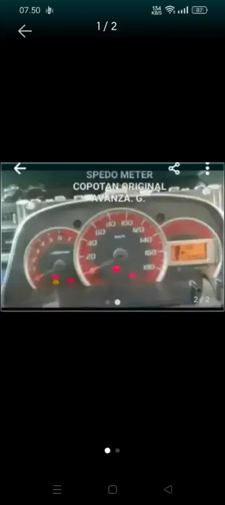 Spedo meter avanza copotan normal semua