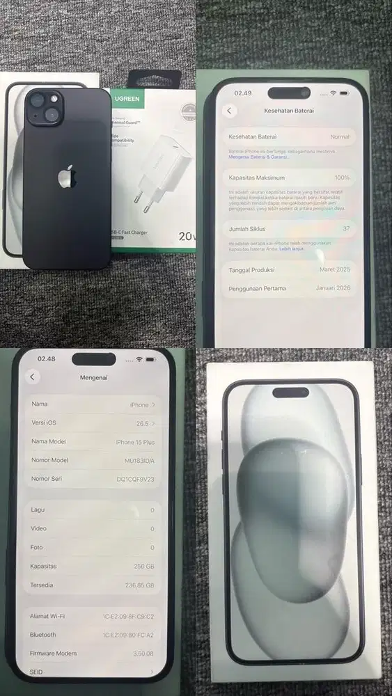 For Sale Iphone 15 Plus 256