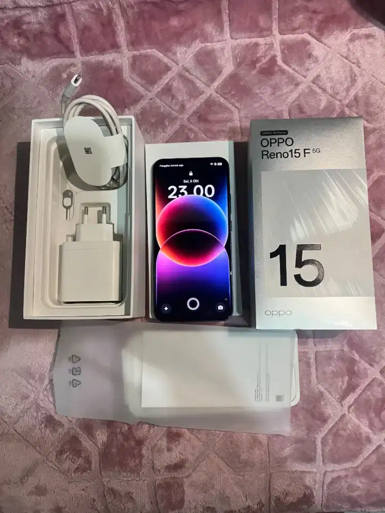 Jual cepat Oppo reno 15 f 5G 12/256 GB