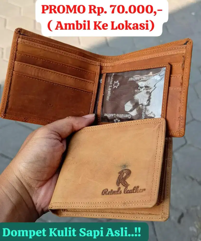 Dompet Kulit Sapi Asli 100% ( PROMO )