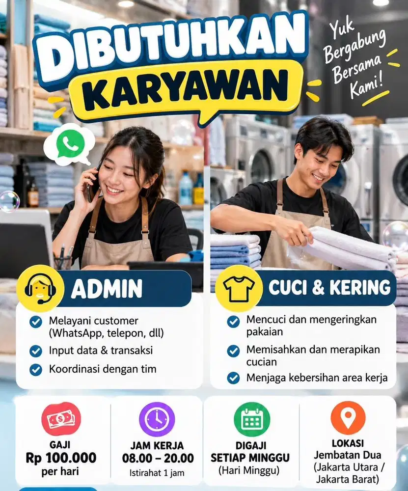 Admin & Cuci Kering