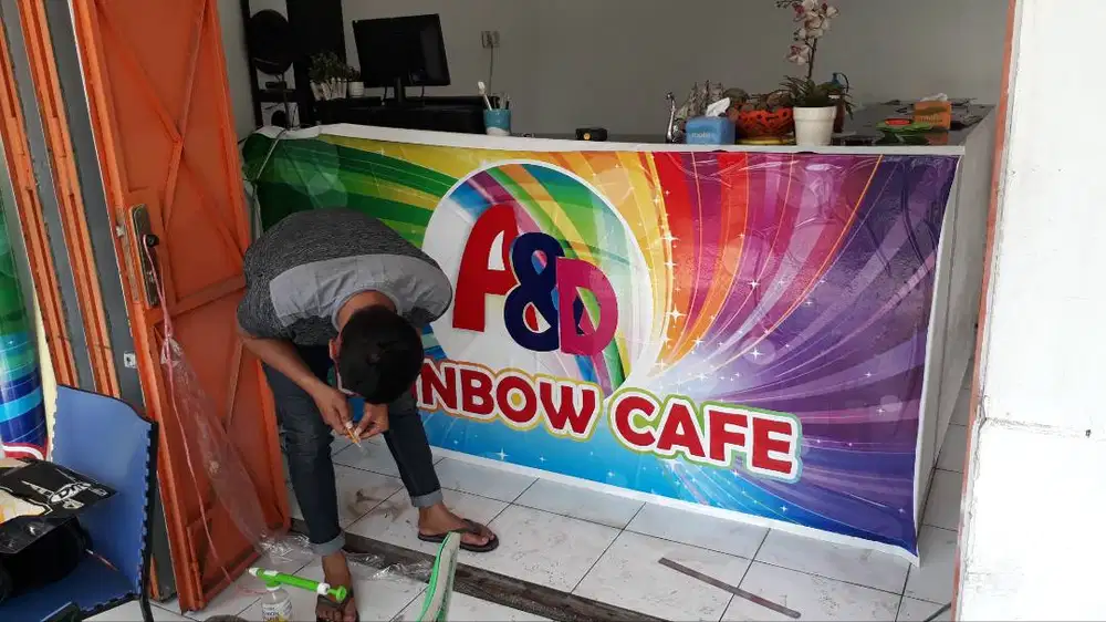 Sticker Vinyl, Branding mobil, bikin papan nama, neonbox & letter led