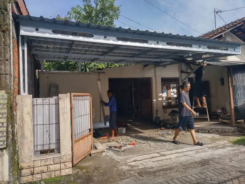 Kanopi Baja Ringan Plus ALDERON SEHARI JADI Rapi BIMA TRUSS Ahlinya