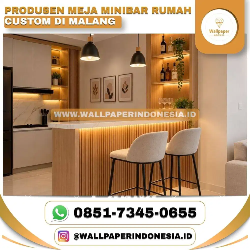 PRODUSEN MEJA MINIBAR RUMAH CUSTOM DI MALANG