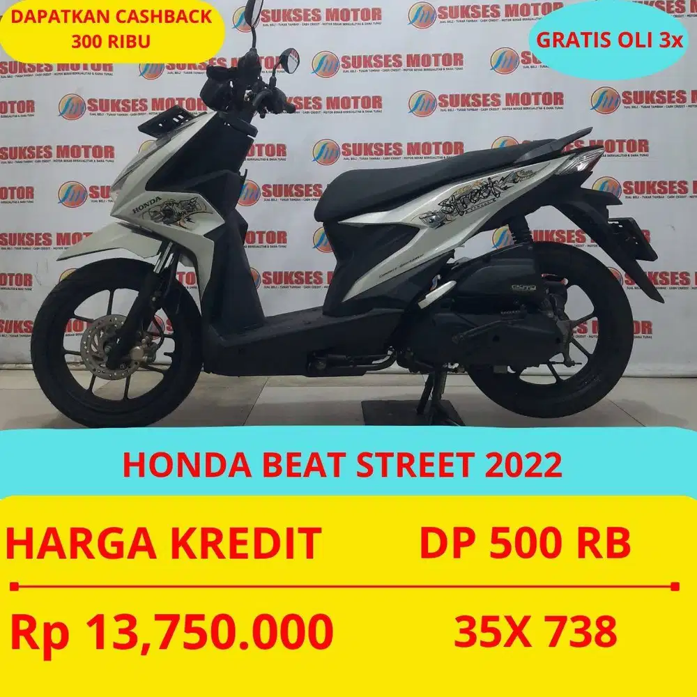 HONDA BEAT STREET 2022 DP MURAH 500 RIBU GUYSS