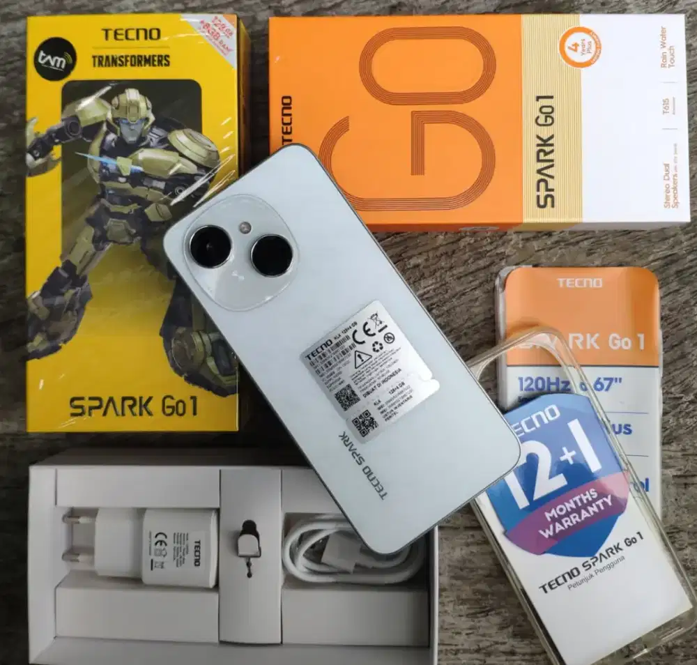 TECNO SPARK GO 1 - RAM 4/128 GB || FULLSET ORIGINA