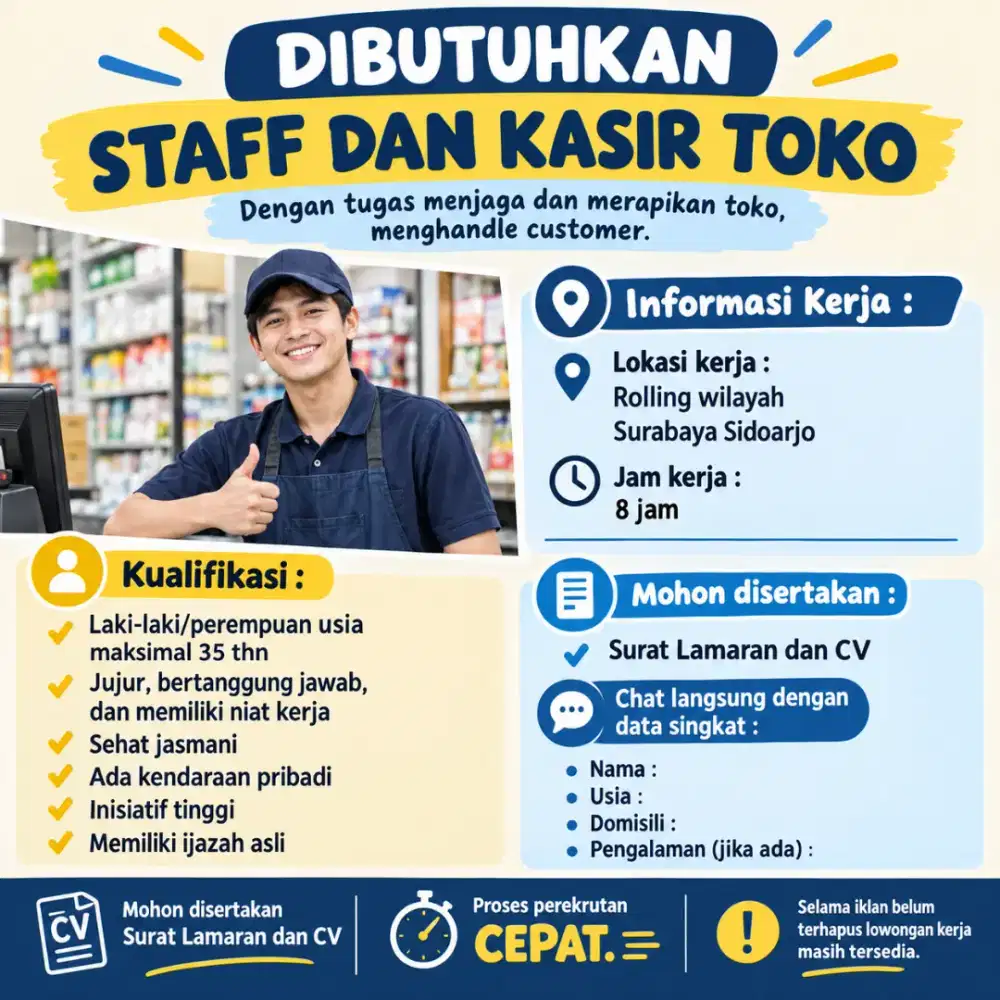 LOWONGAN KERJA STAFF TOKO PETSHOP