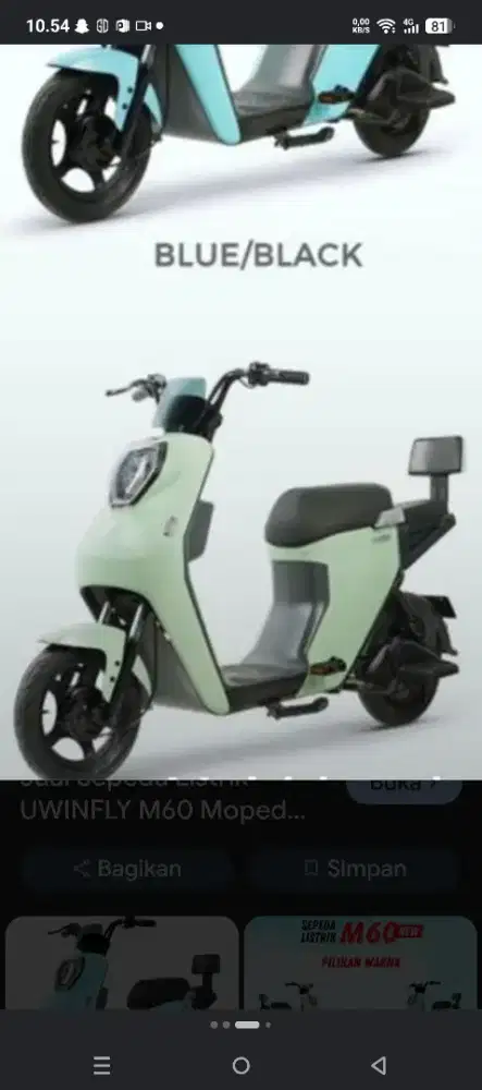 Di jual sepeda listrik masi bagus BU