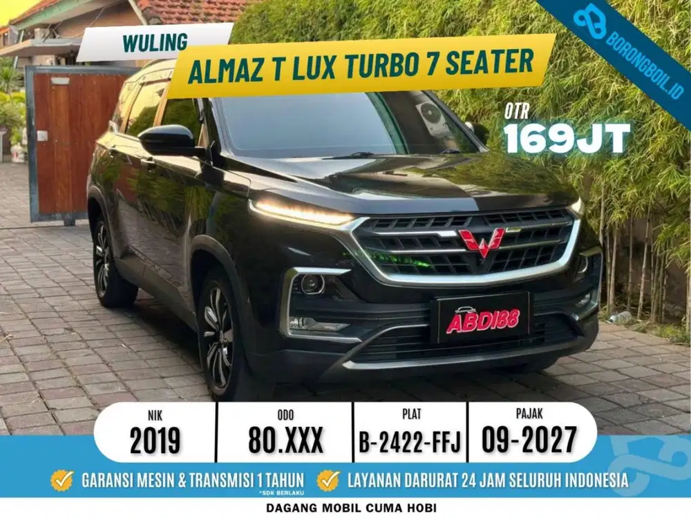WULING ALMAZ T LUX TURBO 7 SEATER 2019 Hitam