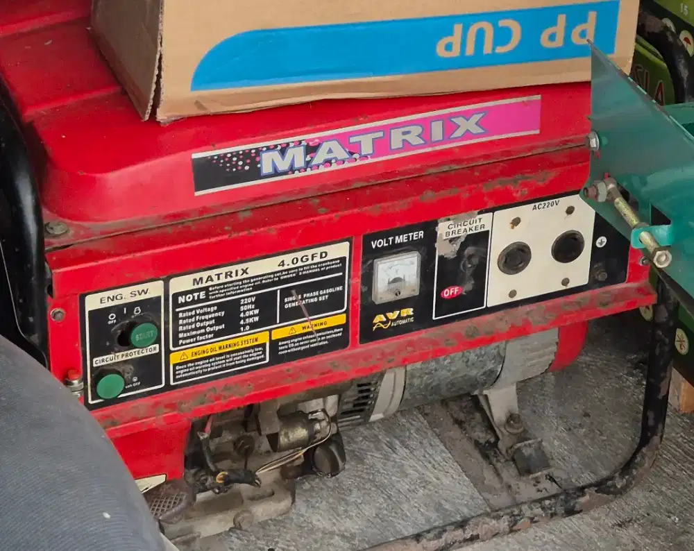 Genset daya 4000 watt bisa utk bengkel las, menyalakan ac