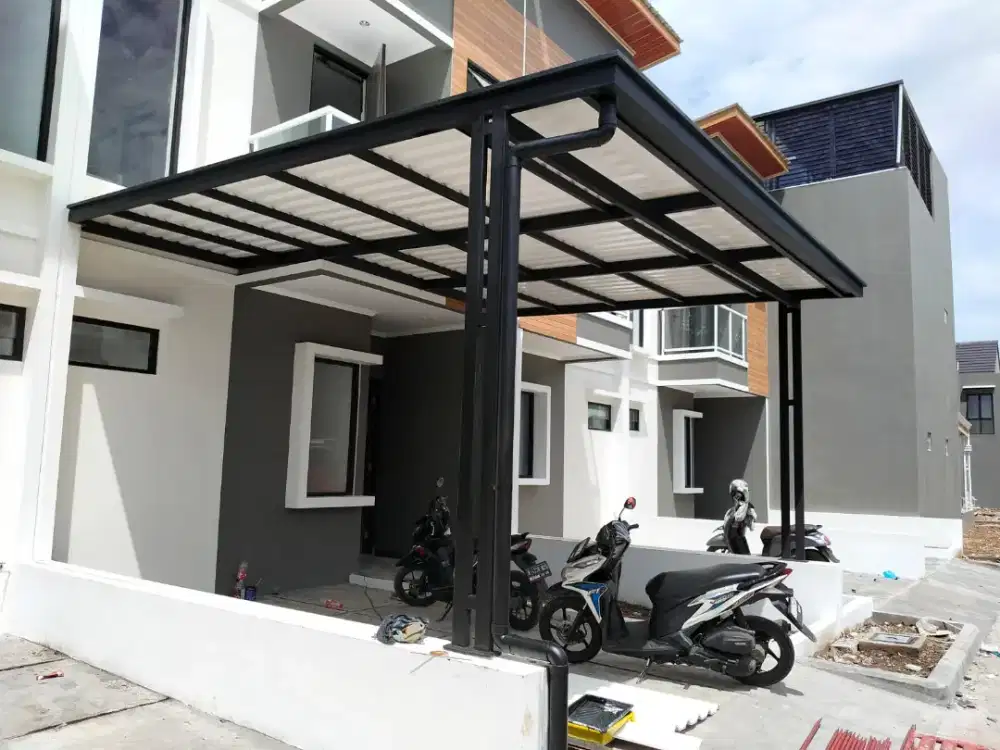 Kanopi bajaringan atap alderon