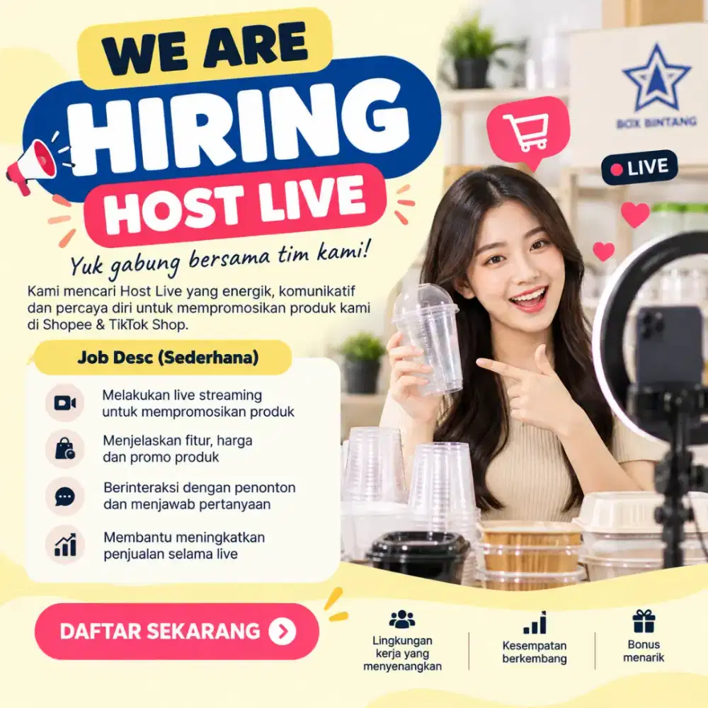 Lowongan Kerja Host Live