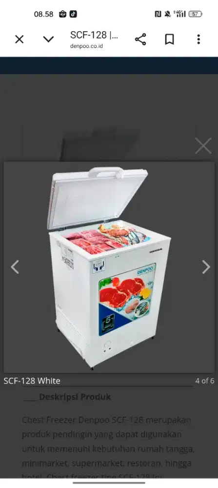 Sale Denpoo  Freezer SCF 128CG