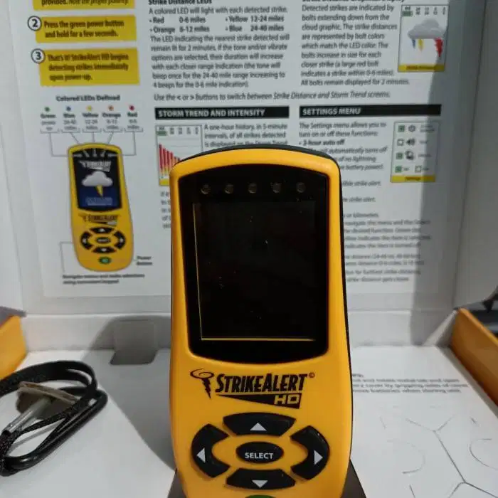 Strike Alert HD Lightning Detector - Detektor Alat Deteksi Kilat Petir