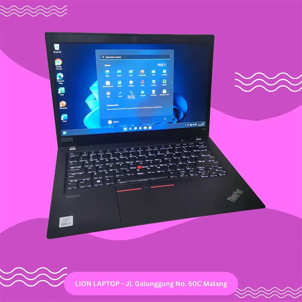 RAM 32GB Core i7 Gen 10 Slim SSD 256GB Lenovo Thinkpad T14S [07|10]