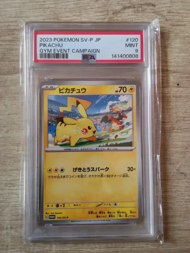 Pokemon 2023 SV-P JP Pikachu Gym Event Campaign PSA 9 Mint
